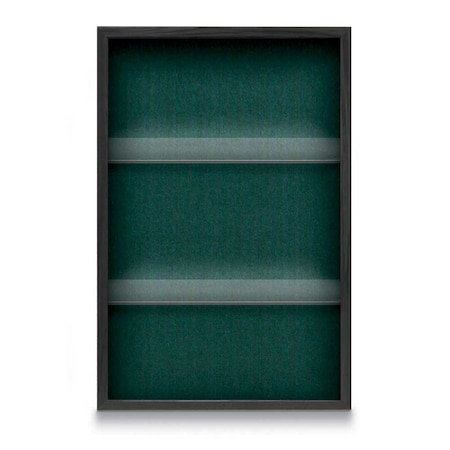 United Visual Products Outdoor Enclosed Combo Board, 48"x36", Satin Frame/White Porc & Pearl UVCB4836OD-WHTPORC-PEARL